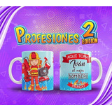 Plantillas Sublimación Tazones , Tazas Profesiones 2