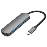 Hub Usb C 4 Puertos, Concentrador Usb C, Thunderbolt 3 A Mul