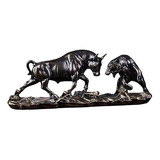 Escultura Oso Y Toro, Decoración Hogar 28x8x11.5cm