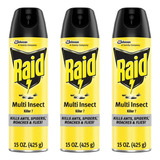 Raid Multi Insecticida Asesino 15 Onzas (paquete De 3)