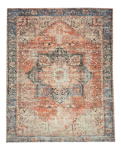 Alfombra Vintage Persa Terra Tejido Plano 150x200 Carpetshop