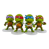 Set Figuras Coleccionables Tortugas Ninja Juguete Para Niños
