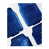 Cubre Alfombra Metalizada Simil Aluminio // Azul