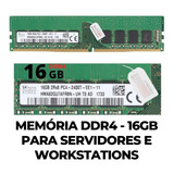 Memória Ddr4 16gb 2400mhz Pc4 19200u Servidores Workstations