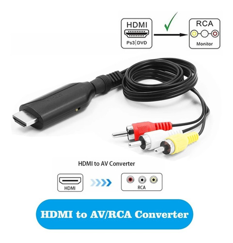 Kwxw849 Cable Hdmi A Rca 1.5mts 1080p
