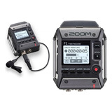 Gravador Zoom F1 -lp Field Com Microfone Lapela