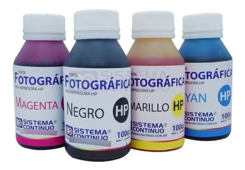 Pack De Recarga Tinta X400cc Alternativa Para Impresora Hp