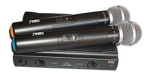 Microfone Jwl S/ Fio U-585 Profissional Uhf (2 Bastões) 