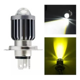 Faro Foco Led Mini Lupa H4 Ba20d H6 Alta Baja Moto 2000lm