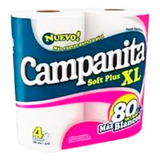 Campanita Papel Higienico X4 80 Soft   