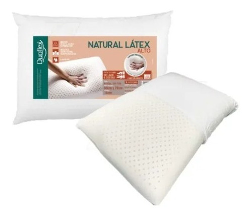 Travesseiro Duoflex Natural Latex Alto 50x70x16 Promoção 