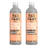 Tigi Bed Head Moisture Maniac Kit Shampoo Enjuague Grande 6c