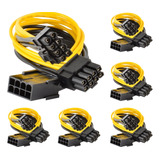 Cable Adaptador Pcie Splitter 8 Pines A 6+2 Pack 6 Unidades