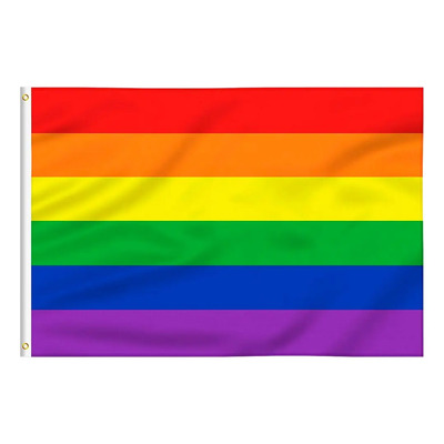 2 Pzs Bandera Lgbt Pride Arcoiris 150x90cm Orgullo Gay | MercadoLibre