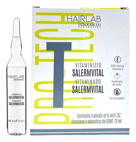 Salermvital Ampolletas Vitaminado Hair Lab 100% Natural 