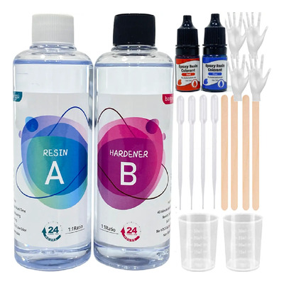 Kit De Resina Epoxy Para Artesanías Y Bricolaje 16onzas 1:1  | Meses sin interés