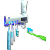 Suporte E Higienizador Escova De Dentes Organizador Banheiro