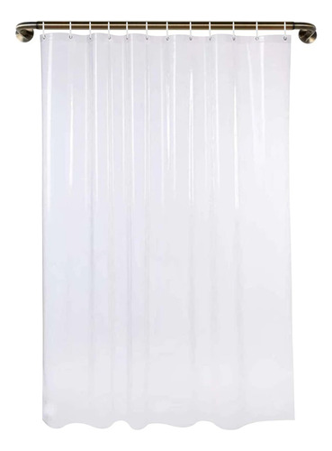 1 Cortina Box Grossa Transparente Antimofo Resistente 2,30