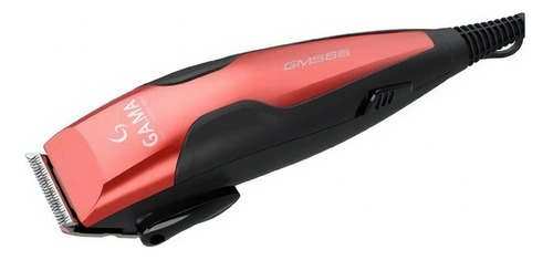 Cortadora De Pelo Gm566 Clipper Magnetico 13 Piezas Rojo