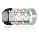 4 Correas Trenzada De Nailon For Apple Watch Ultra 9 8 7 Se