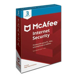 Internet Security Mcafee 3 Dispositivos/mis00lnr3rp1