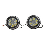 Par Faros 6 Led Arillo Multicolor Moto