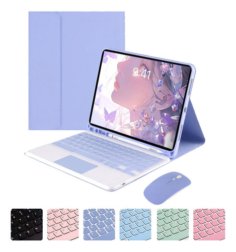 Capa Para iPad Air (a1474) 9.7in + Teclado Touch + Mouse