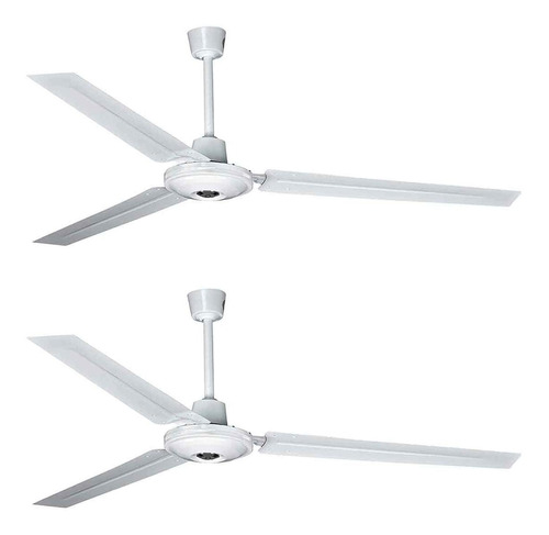 2pack Ventilador Techo 56  70w Industrial Metalico Igoto