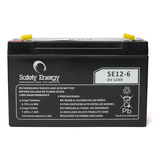 Batería De Gel Recargable Safety Energy Se12-6 6v 12ah