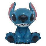 Stitch Boneco Em Resina Artesanal Cofre Decorativo 18cm