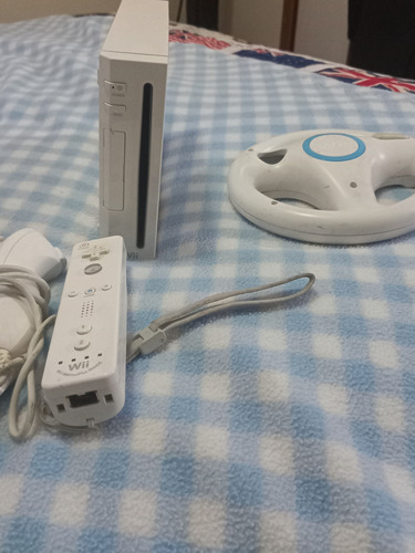 Nintendo Wii Usado (blanco) Con Volante 