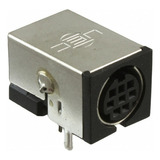 Conector Mini Din 8 Pin Hembra Impreso