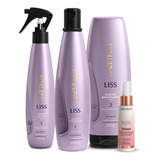 Kit Cabelo Liso Antifrizz Shampoo Mascara Thermal E Defend