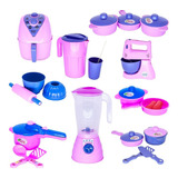 Brinquedo Cozinha Menina Jogo Panela Air Fryer Batedeira 22p