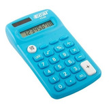 Calculadora Ecal De Bolsillo Tc 59 8 Digitos Celeste