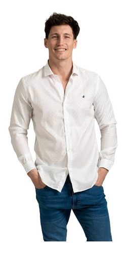 Camisa Hombre Brooksfield Algodón Poplin Slim Fit Moda 3542b