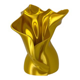 Florero Escultura De Sabana Tipo Seda Golden Dorado