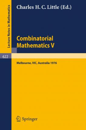 Libro Combinatorial Mathematics V. : Proceedings Of The F...