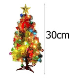 Mini Árvore De Natal Artificial Led Mesa Pequena 30cm