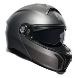 Casco Para Moto Agv Modular Mot Talla M Color Negro