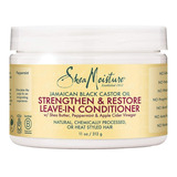 Shea Moisture Crema Sin Enjuage Strengthen & Restore Castor