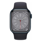 Apple Watch S8 41mm Gps Pulseira Esportiva Meia Noite