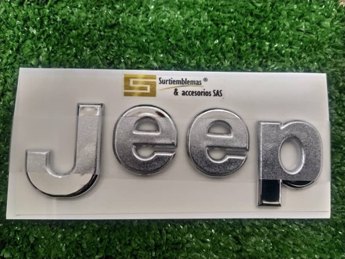 Emblema Palabra Jeep Cromada Foto 2