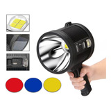 Linterna Led Recargable, Potente Faro Blanco Fuerte Hunting