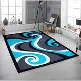 Alfombra Tapete Pie De Cama - Sala Moderno 80 X 120cms