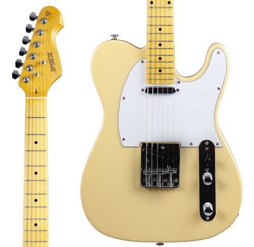 Guitarra Telecaster Phx Vintage Tl-2 Creme - Regulada