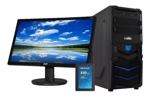 Computador Pc I3 - Ssd 256 - Ddr4 8gb - Rx550 2gb - 21.5  