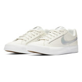 Tenis Para Mujer Nike Court Royale Ac Blanco Color Vela/negro/marrón Claro Goma/blanco Talla 24.5 Mx