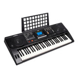 Organo Teclado Musical Meike Mk812 61 Teclas Sensitivas Color Negro 12v