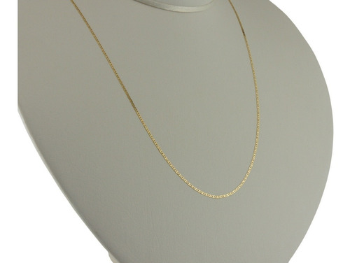 Gargantilha Feminina Corrente Piastrine 45 Cm Ouro 18k Colar